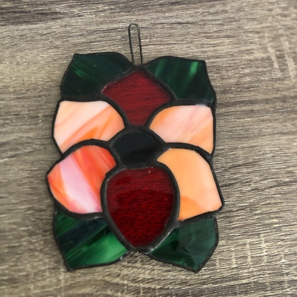 Vibrant Stained Glass Flower Suncatcher - Picture 2 of 11